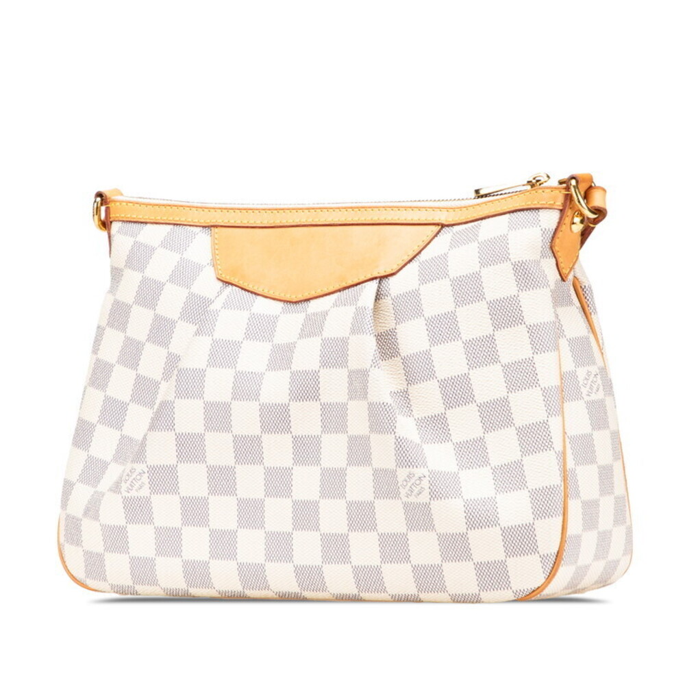 Louis Vuitton Damier Azur White Syracuse Crossbody Shoulder Bag Leather - Picture 2 of 9